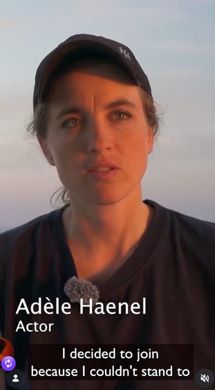 Actor Adèle Haenel interviewed for the series