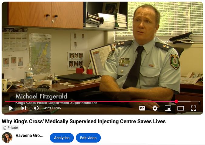 Video explainer on the Kings Cross Medically Supervised Injecting Centre