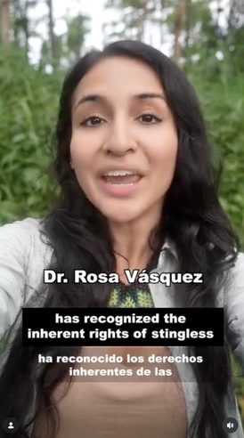 Dr Rosa Vásquez Espinoza in the campaign video